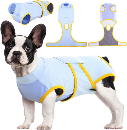 Custom Fit Dog Recovery Suit — Soft Fabric Postoperative Healing Garment