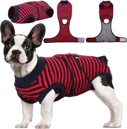 Custom Fit Dog Recovery Suit — Soft Fabric Postoperative Healing Garment