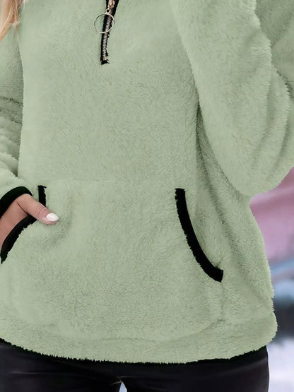 Helen | Women's Half-Zip Fleece Pullover Sweater - Image 32