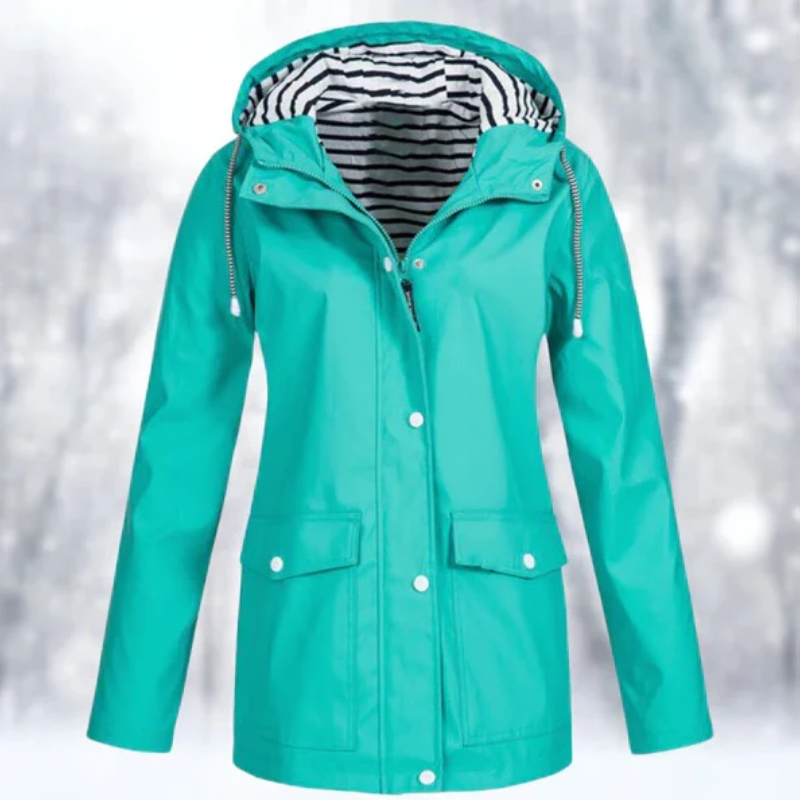 Teresa | Women's Hooded Raincoat - Image 2