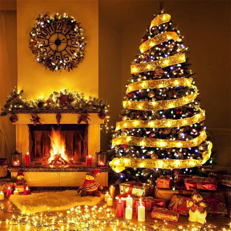 Decorative Christmas Ribbon Fairy Lights