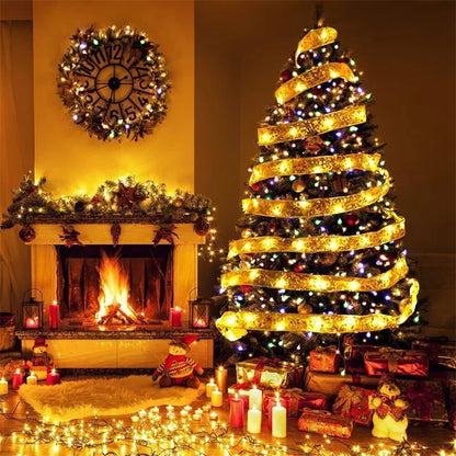 Decorative Christmas Ribbon Fairy Lights
