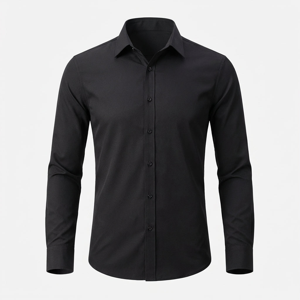 Image of Dennis | Men's Slim-Fit Long Sleeve Dress Shirt