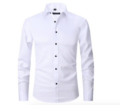 Image of Dennis | Men's Slim-Fit Long Sleeve Dress Shirt