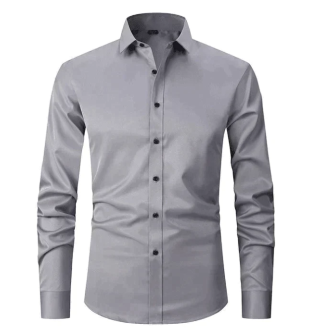 Image of Dennis | Men's Slim-Fit Long Sleeve Dress Shirt