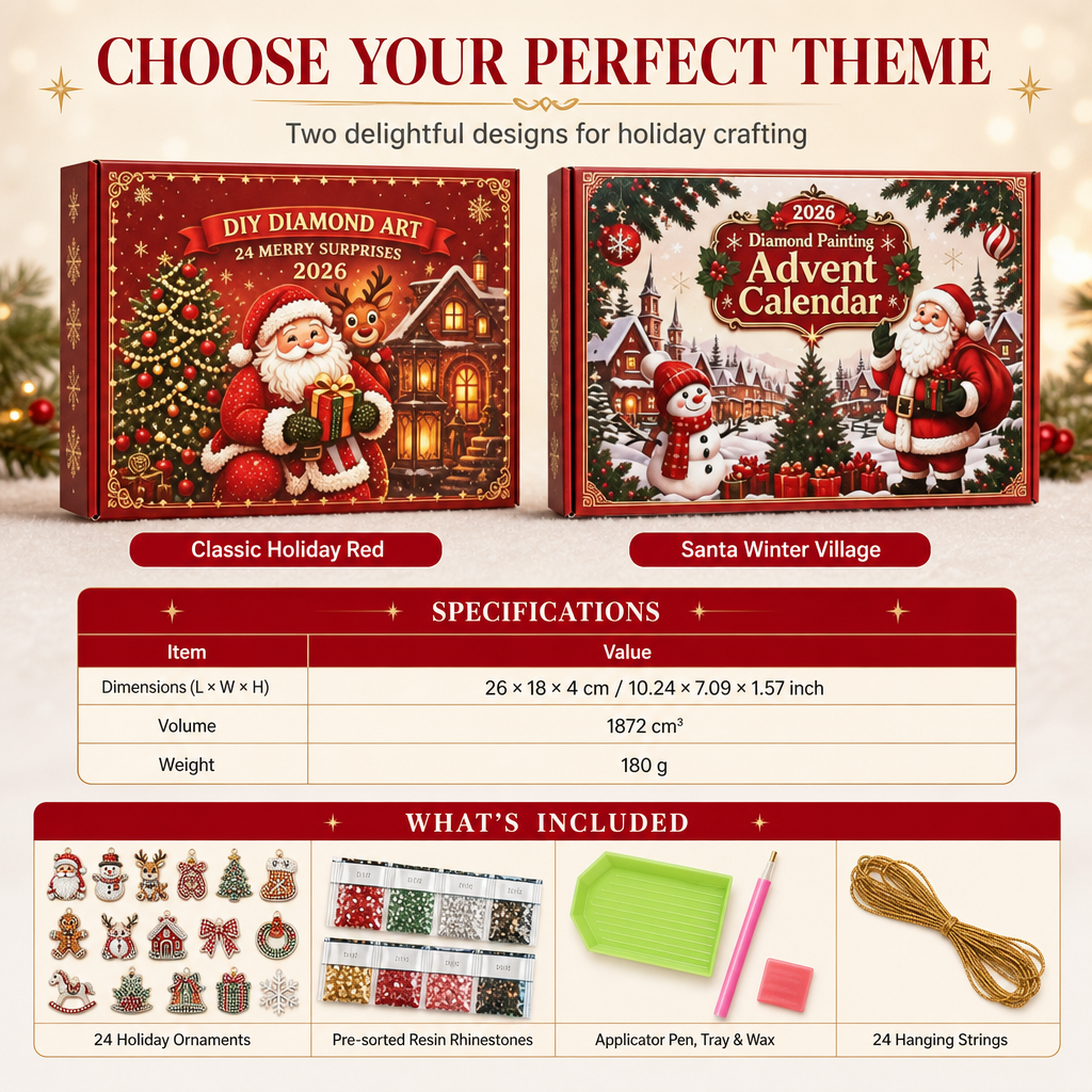 DIY Christmas Decoration Advent Calendar 2026 – 24 Days