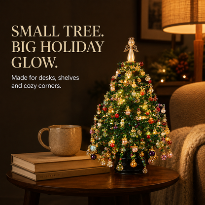 DIY Lighted Seasonal Tabletop Tree Kit