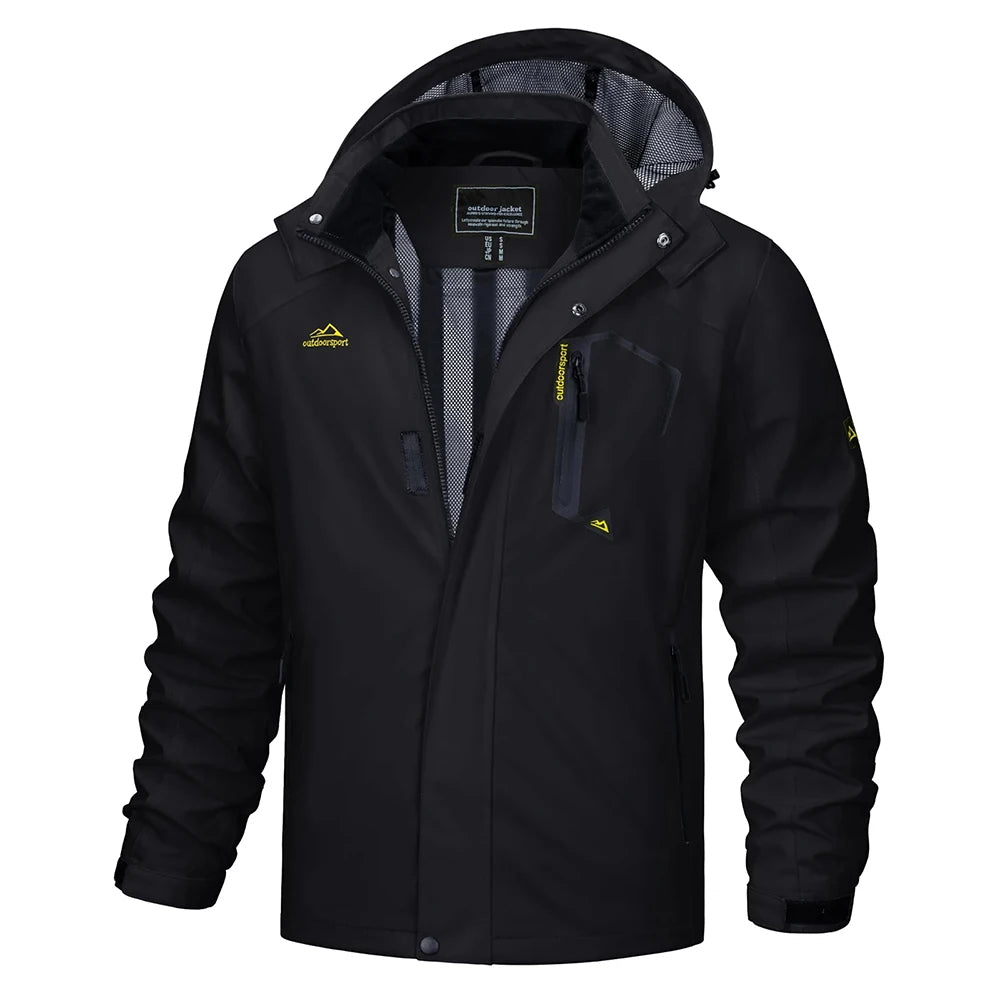 Dorian | Men's Lightweight Hooded Rain Jacket - Image 2