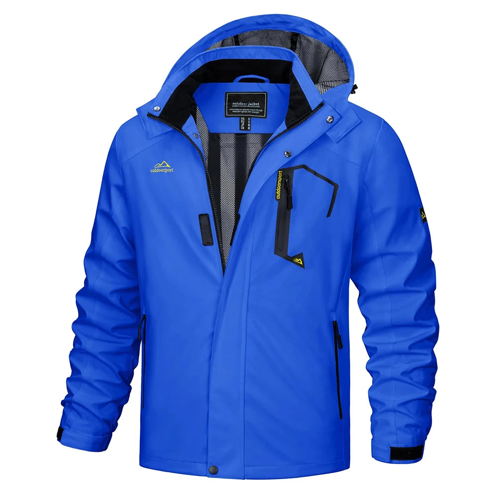 Dorian | Men's Lightweight Hooded Rain Jacket - Image 4