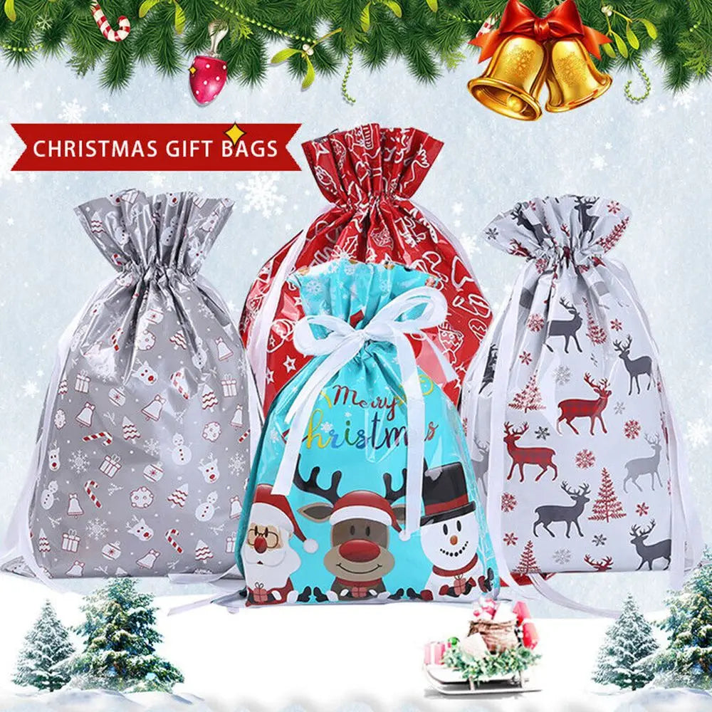 Drawstring Gift Wrapping Bags (5-Pack)