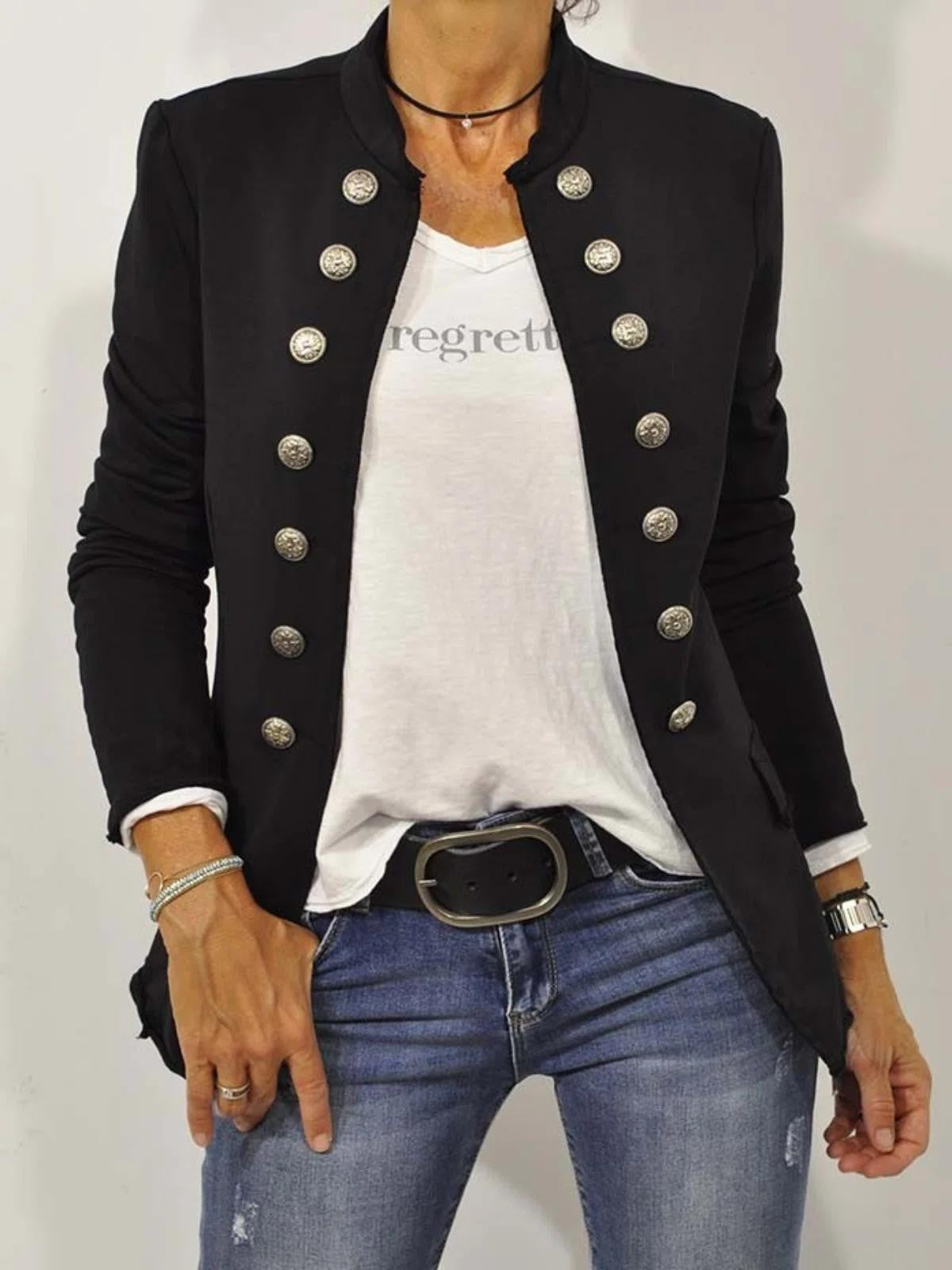 Tiffany | Women's Military Style Blazer - Image 1