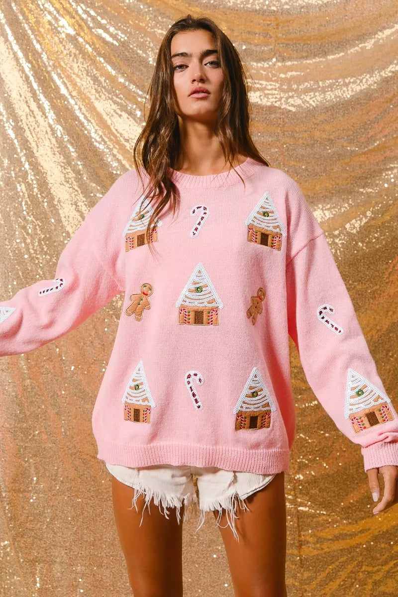 Jocelyn | Women's Novelty Christmas Crew Neck Sweater - Image 10