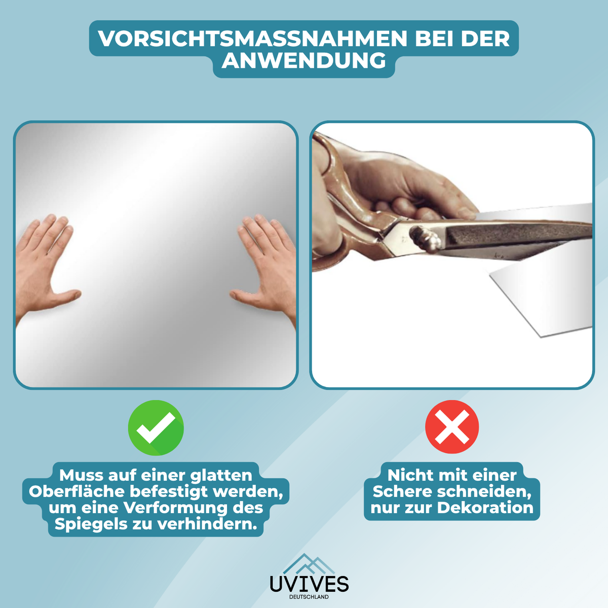 Easy-Stick Safety Mirror