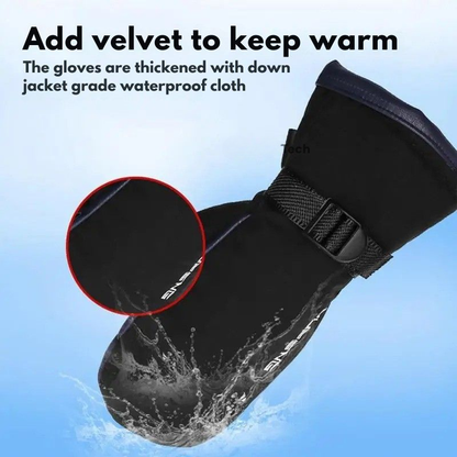 Electric Heated Gloves - Dual-Sided, 10,000 mAh USB Rechargeable, Waterproof for Skiing & Motorcycle