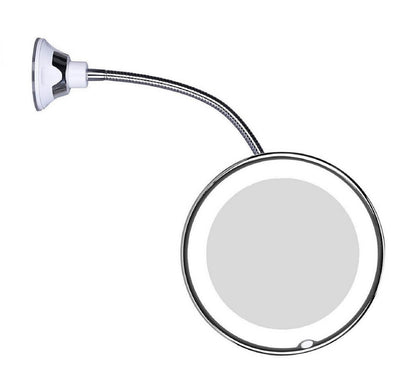 Elegant LED Magnifying Mirror – Adjustable Design with Flexible Gooseneck, Ideal for Precise Makeup and Daily Skincare with Perfect Lighting