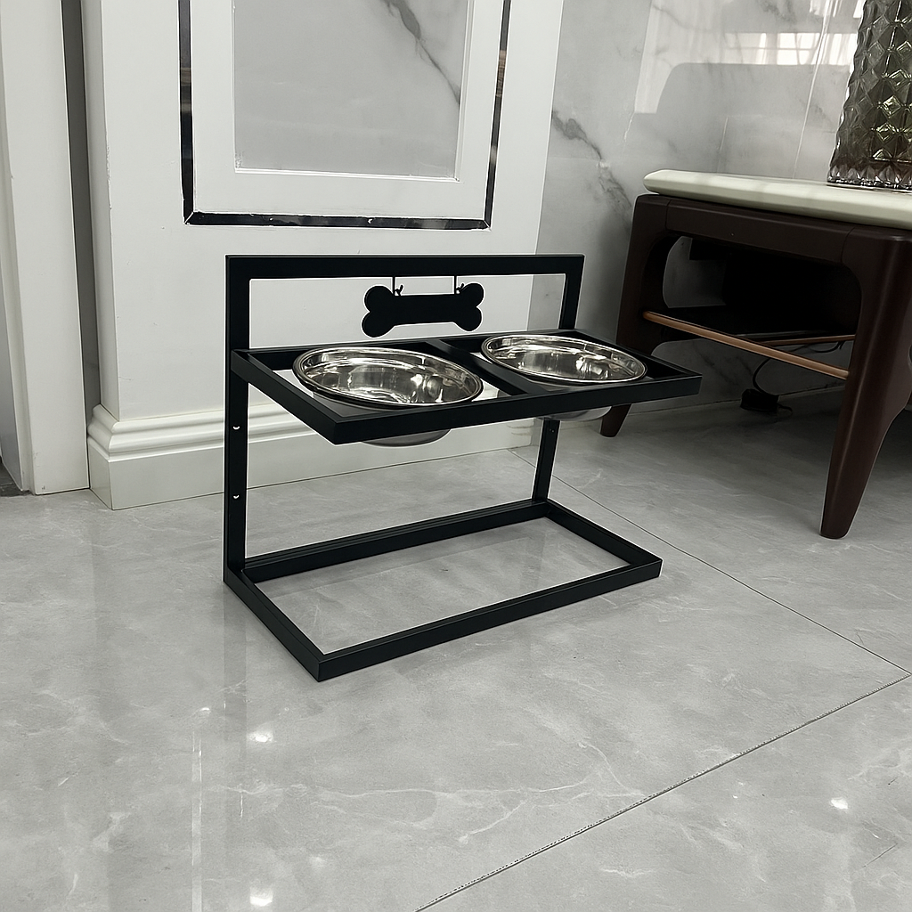 Elevated Dog Feeding Station - Stylish & Functional