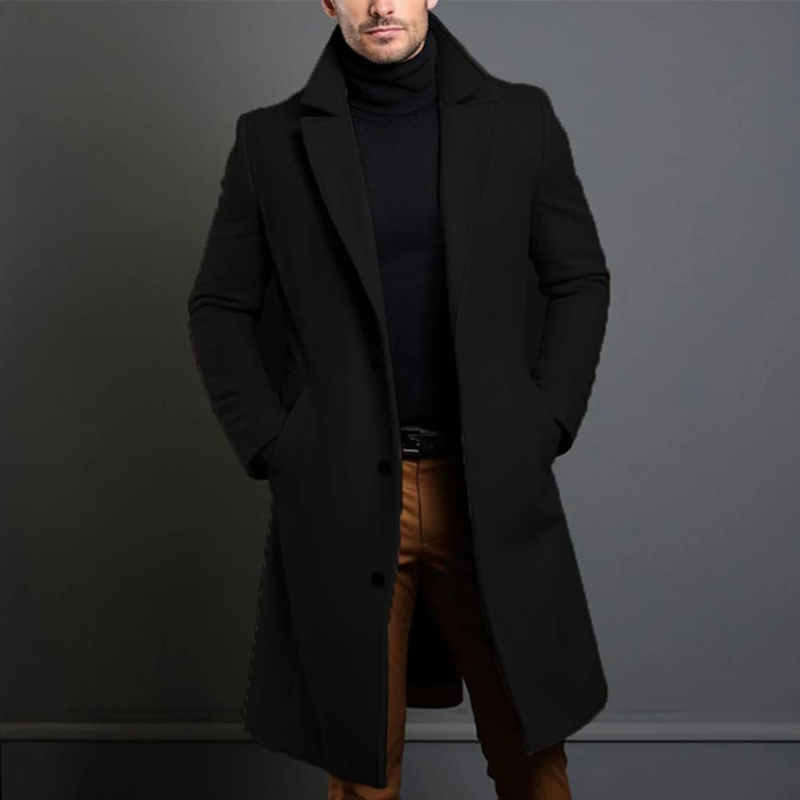 Elias | Men's Slim-Fit Long Coat