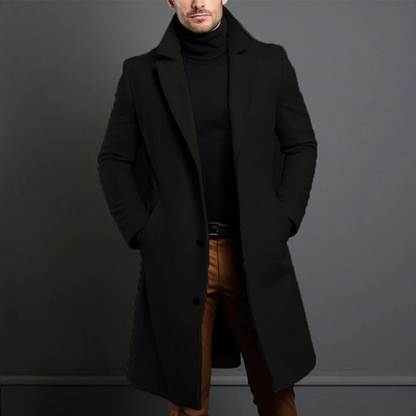 Elias | Men's Slim-Fit Long Coat