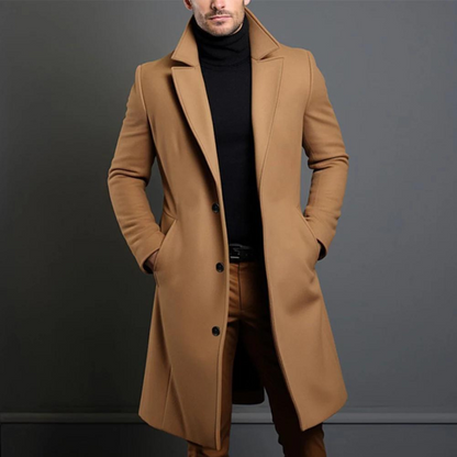 Elias | Men's Slim-Fit Long Coat