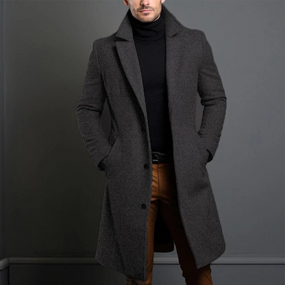 Elias | Men's Slim-Fit Long Coat
