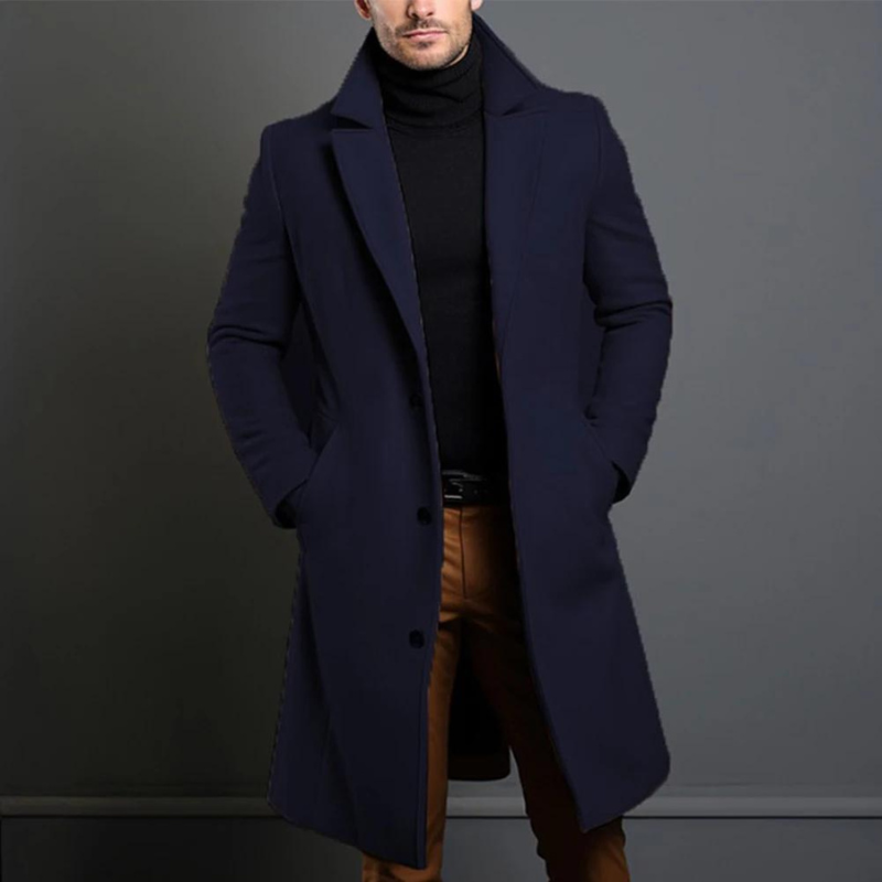 Elias | Men's Slim-Fit Long Coat