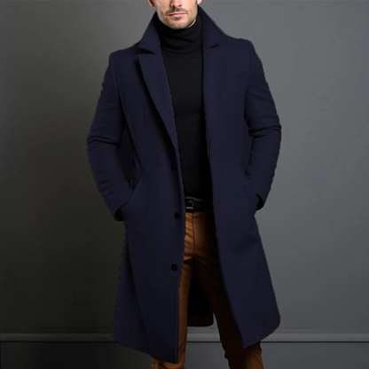 Elias | Men's Slim-Fit Long Coat