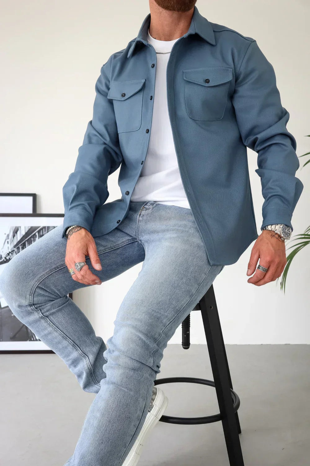 Elijah | Stylish Casual Overshirt - Image 2