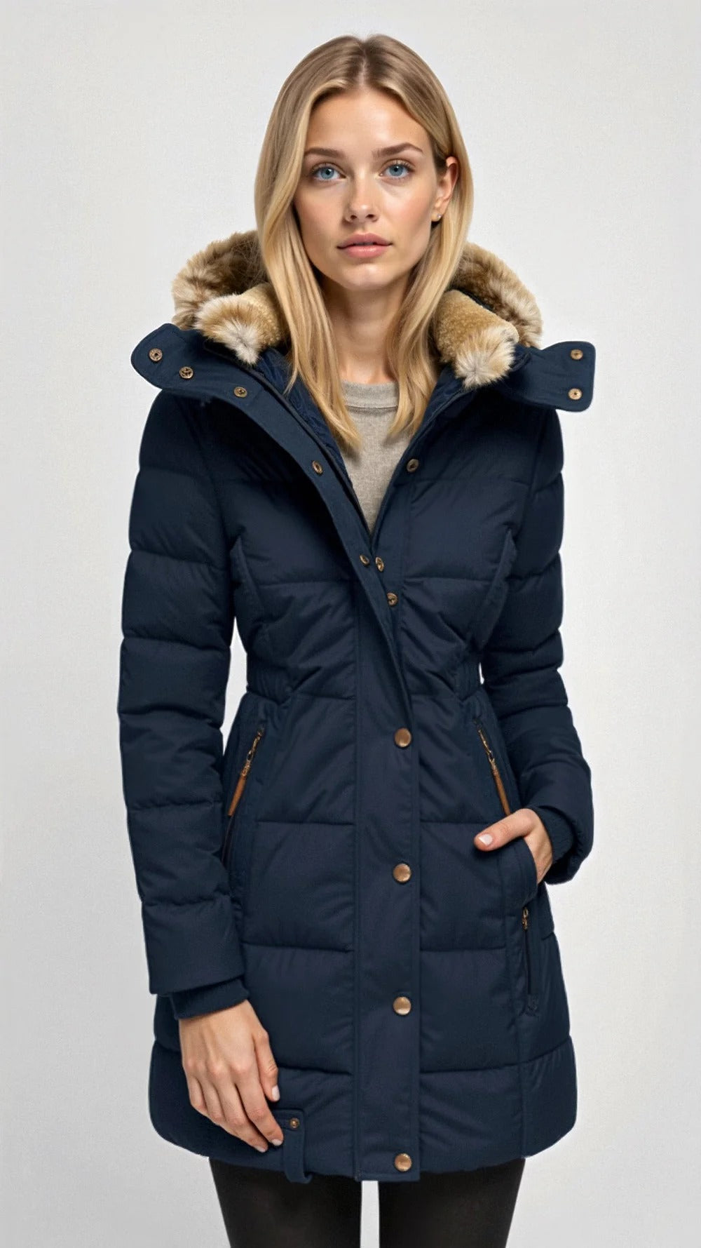 Elna | Women's Lined Padded Hooded Jacket