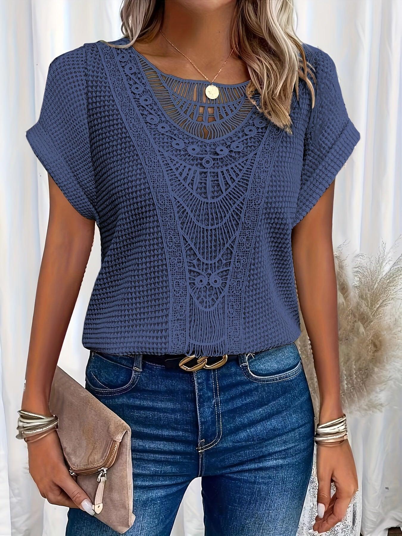 Rachel | Beautifully Detailed Knitted Top - Image 2