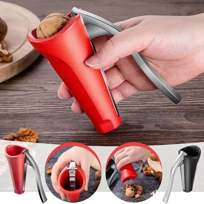 Ergonomic Nutcracker with Lever Mechanism – Heavy-Duty Walnut & Hazelnut Opener