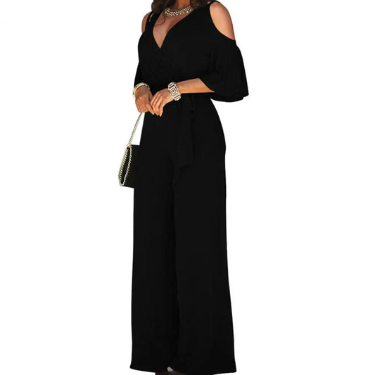 Esther | Women's Wide Leg Jumpsuit - Image 1