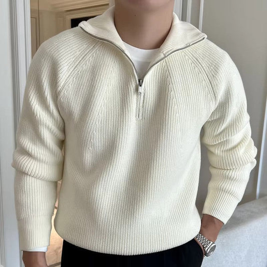 Kris | Men's Quarter-Zip Sweater - Image 1