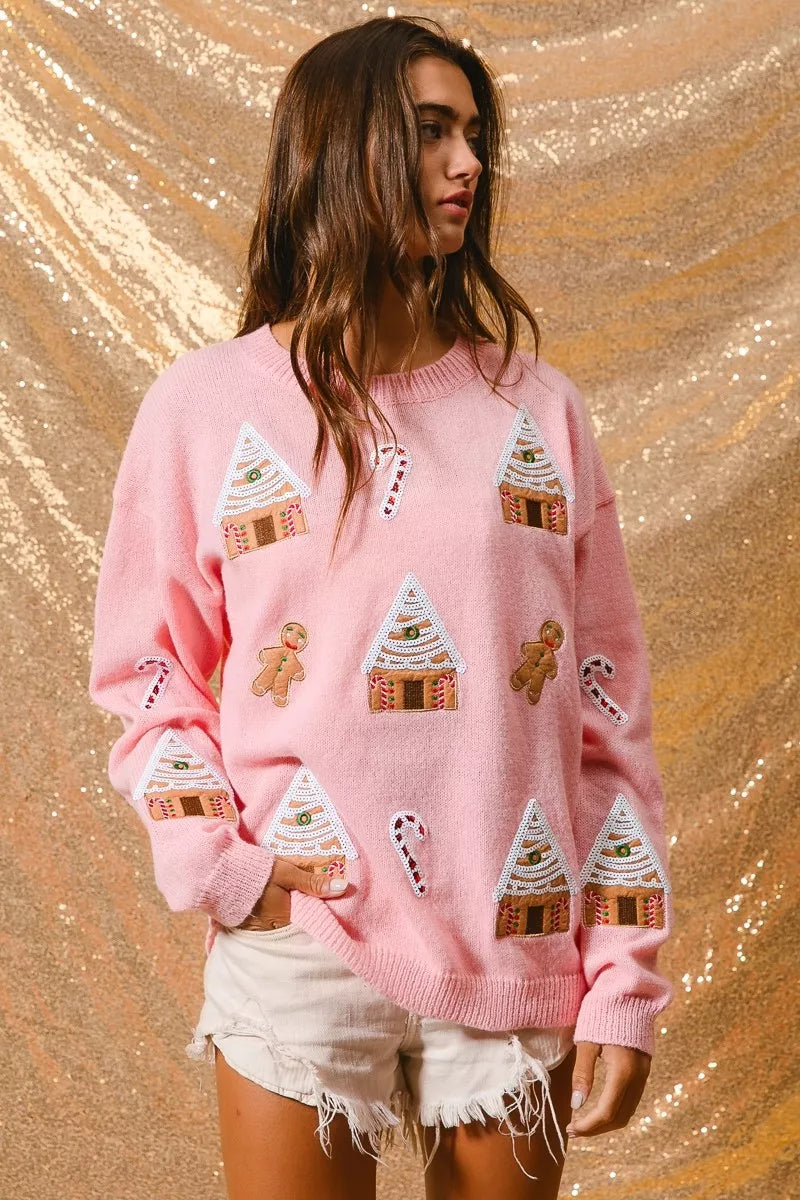 Jocelyn | Women's Novelty Christmas Crew Neck Sweater - Image 9