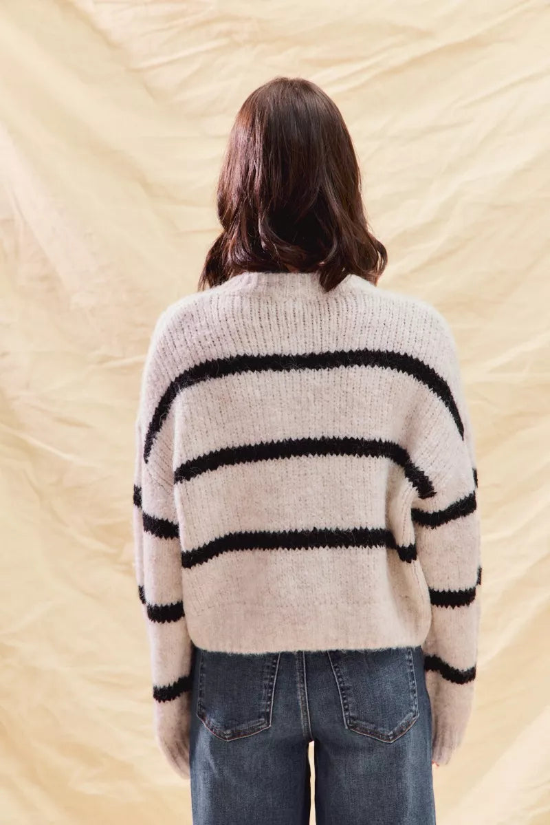 Polly | Women's Striped Button-Down Cardigan - Image 18