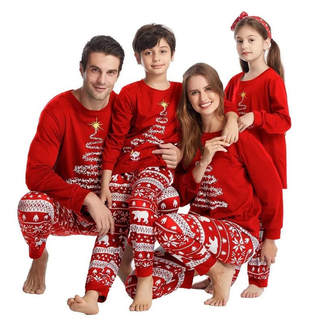 Family Red Christmas Pajama Set | Long Sleeve