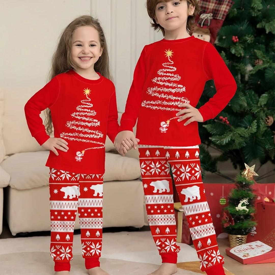 Family Red Christmas Pajama Set | Long Sleeve