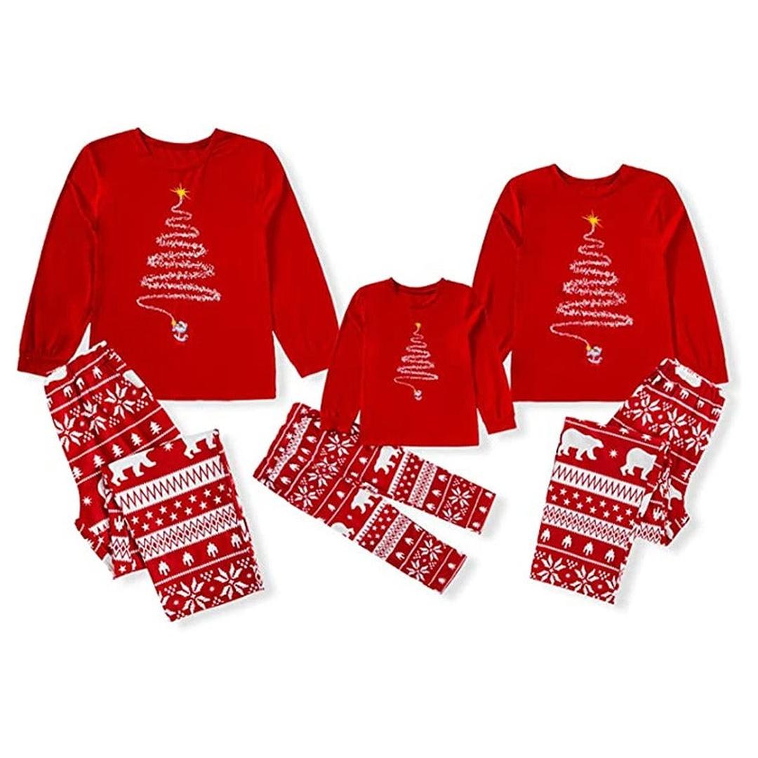 Family Red Christmas Pajama Set | Long Sleeve