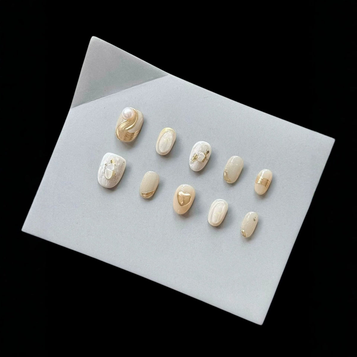Faux Marble Press-On Nails