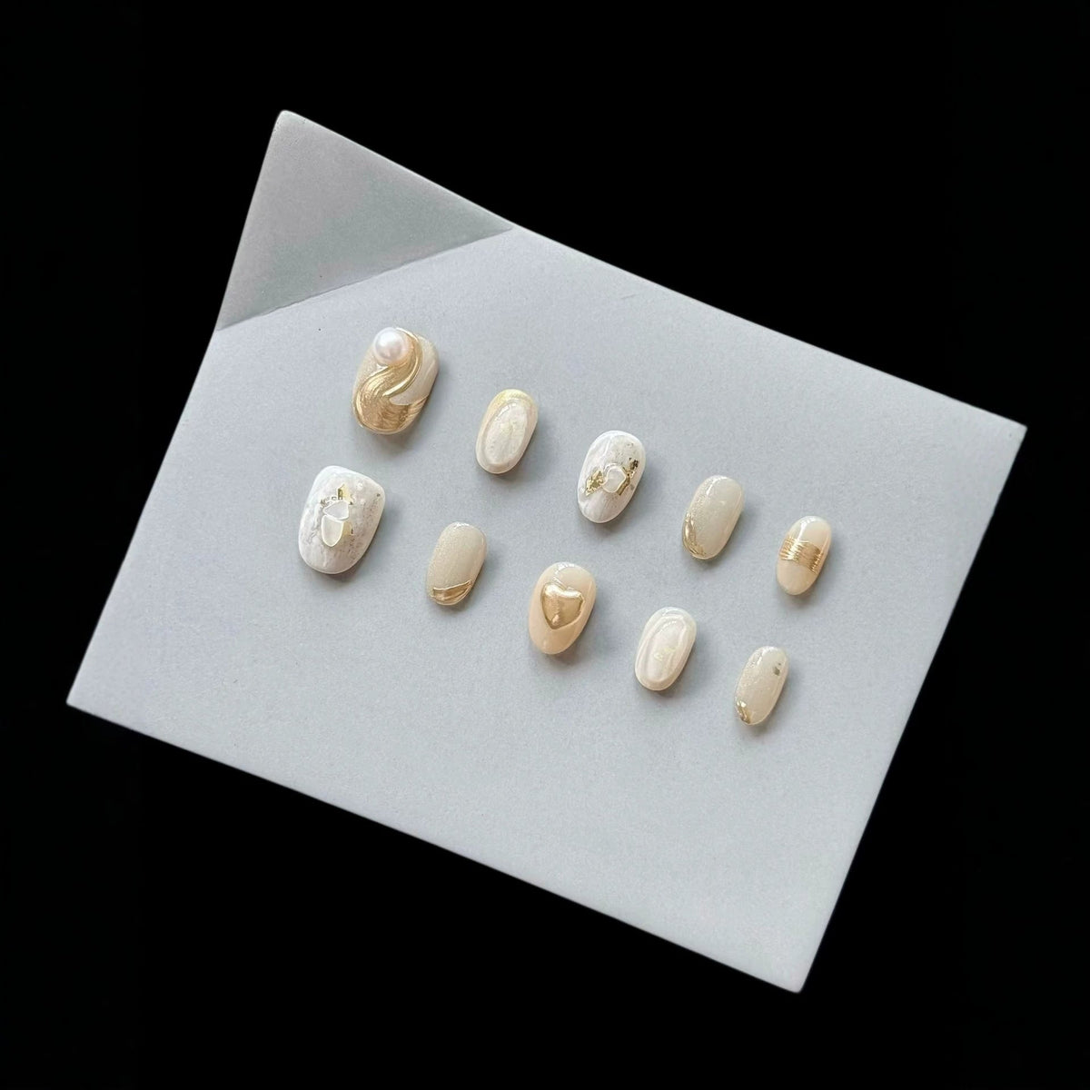 Faux Marble Press-On Nails
