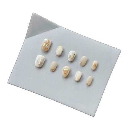 Faux Marble Press-On Nails