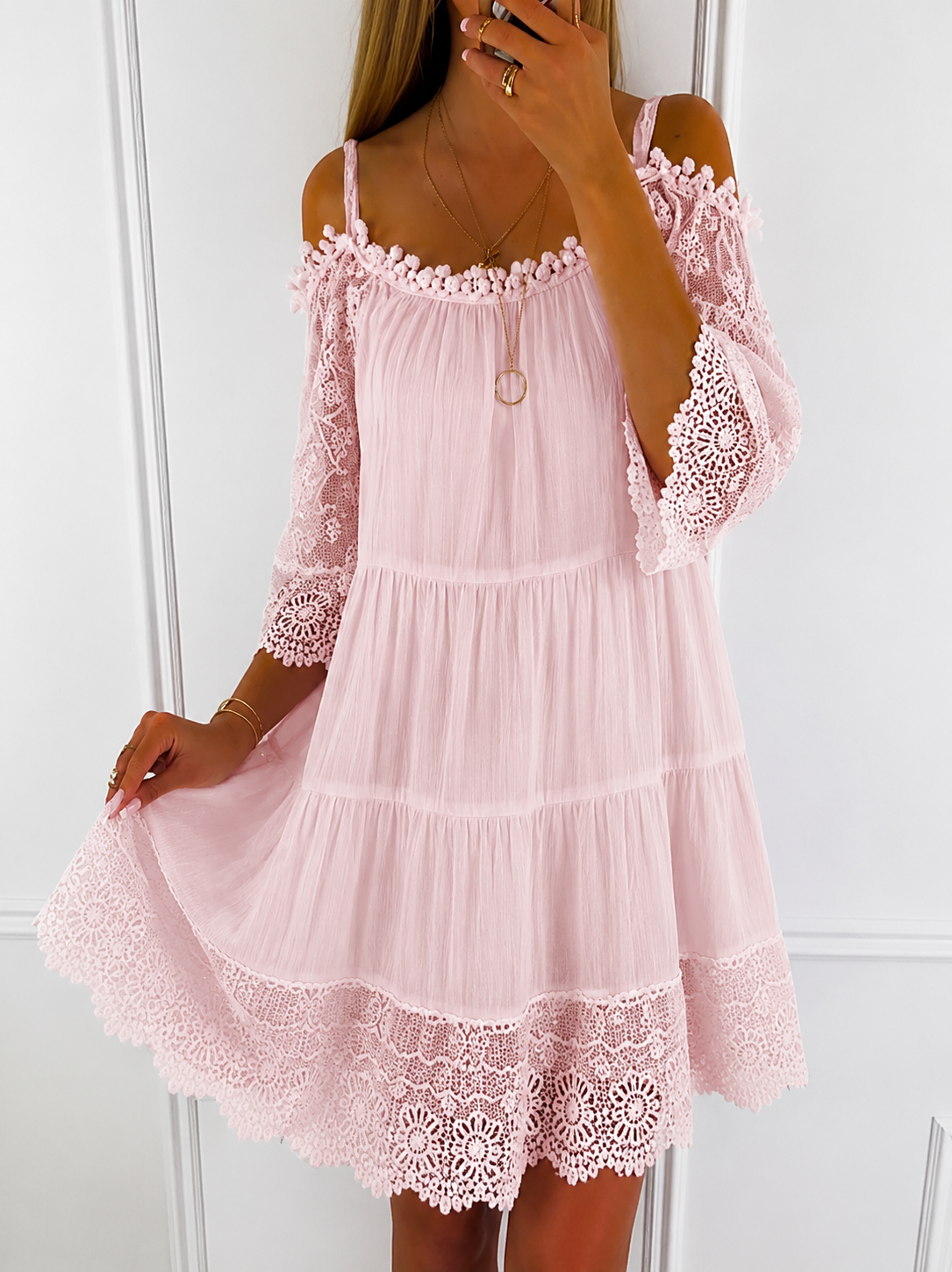 Femke | Summer Dress with Cold-Shoulder Design for Women - Image 1
