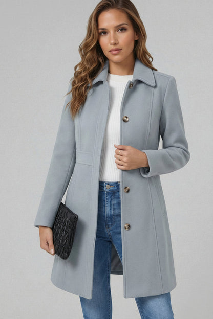 Fitted A-Line Coat - Cecile