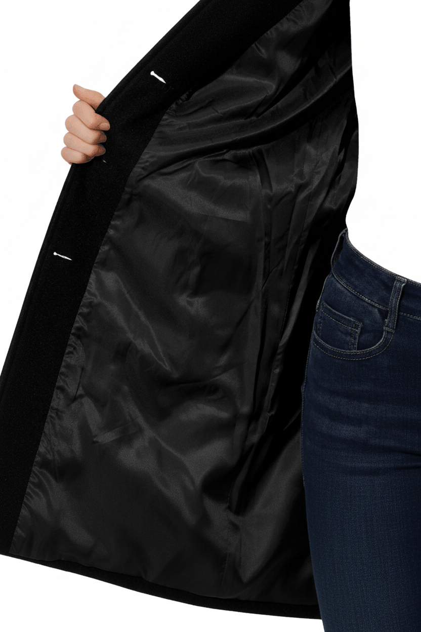 Fitted A-Line Coat - Cecile