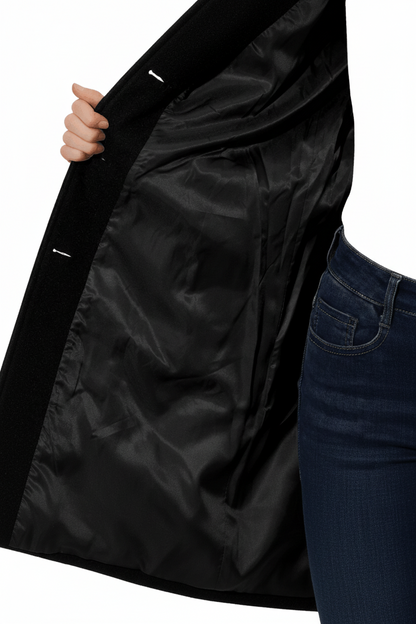 Fitted A-Line Coat - Cecile