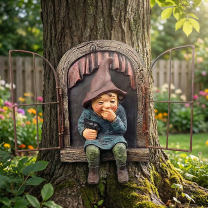 Funny Garden Ornament with Window Motif