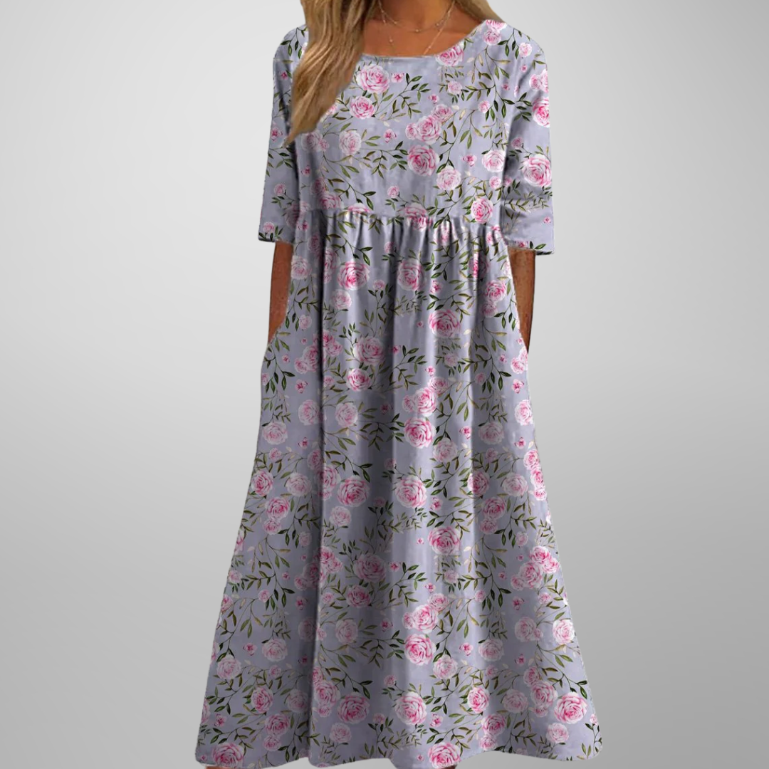 Image of Gale | Women's Floral Empire Waist Maxi Dress