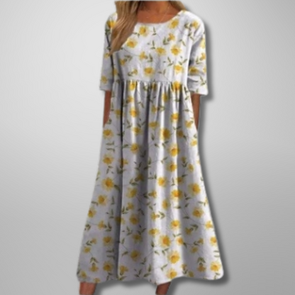 Image of Gale | Women's Floral Empire Waist Maxi Dress