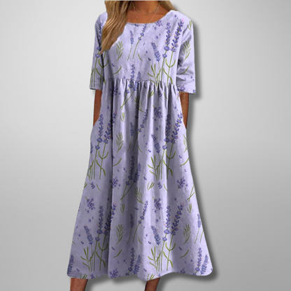 Image of Gale | Women's Floral Empire Waist Maxi Dress