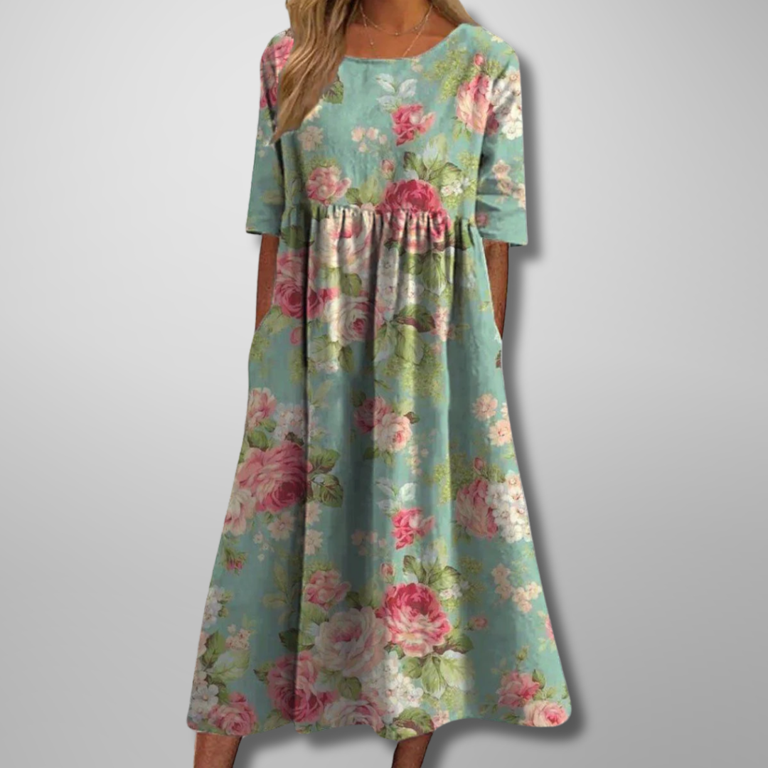 Image of Gale | Women's Floral Empire Waist Maxi Dress