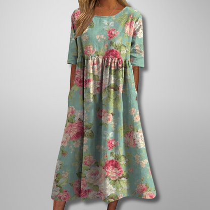 Image of Gale | Women's Floral Empire Waist Maxi Dress